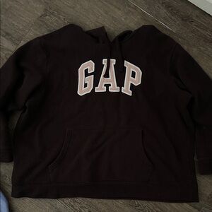 GAP Dark Brown Hoodie with Logo